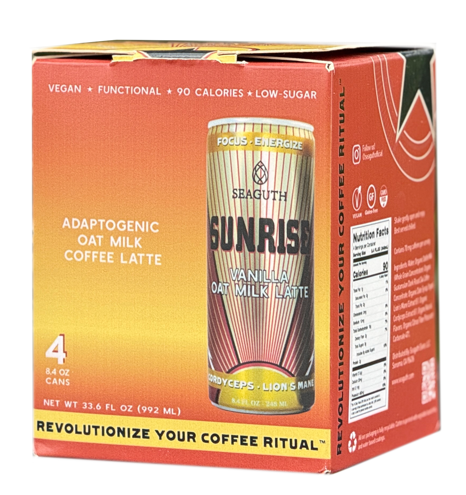 Seaguth Sunrise packaging - 4 pack box